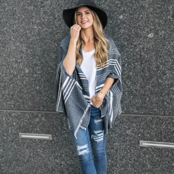 | blogger favorite: jcrew • lux fringe cape scarf | - Picture 2 of 8